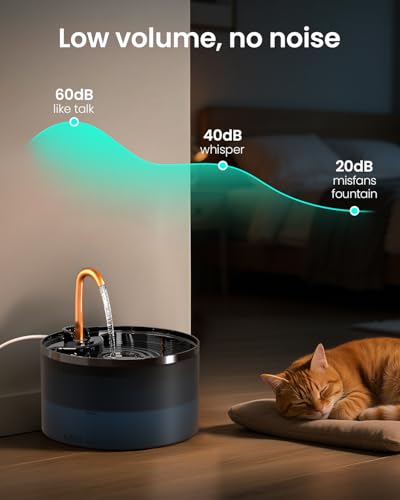 Cat Water Fountain with 9 (74 Ounce)