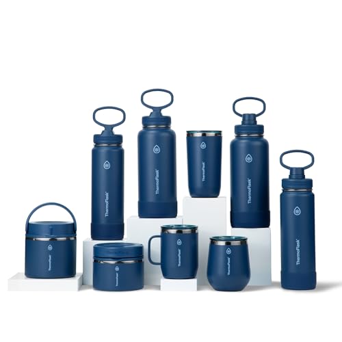 Insulated Water Bottle with Straw Lid