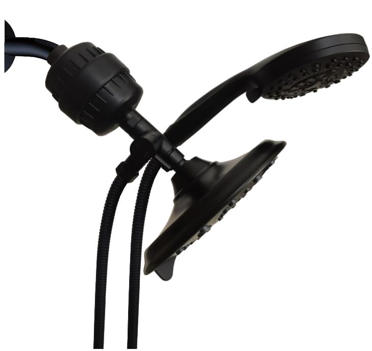 Dual Filtered Shower Head Showerhead with 79" Hose Handheld Sprayer Combo
