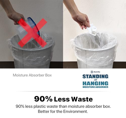 24 Packs Standing Moisture Absorbers to Control Excess Moisture for Basements