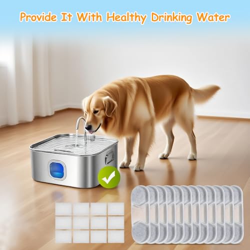 16 Pack Dog Water Fountain Filters Fit for WF120 (32 Count)