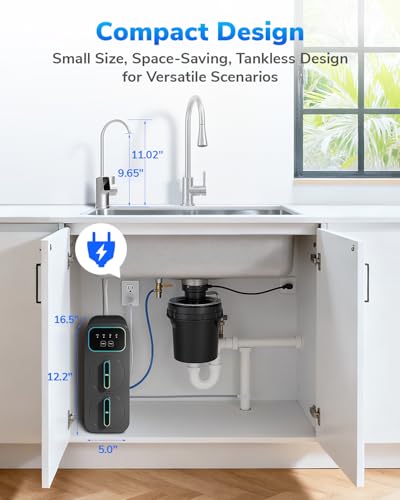 E8 800GPD Compact Reverse Osmosis System 800 GPD Fast Flow RO Water Filter
