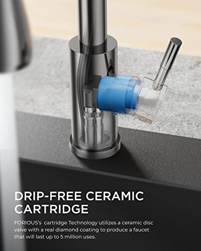 Kitchen Faucet with Pull Down Sprayer