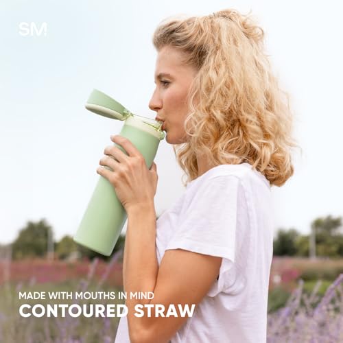 Personalized Water Bottle with Straw