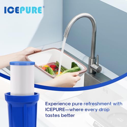 20 Micron 2.5" x 20" Whole House Pleated Sediment Water Filter Cartridge for Well Water (6 Count)