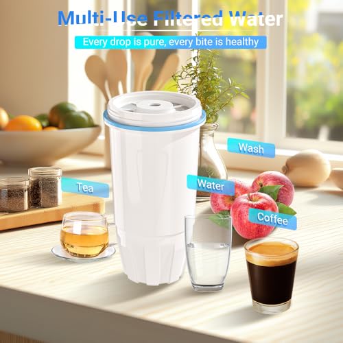 Water Filter Replacement for Zero Pitcher and Dispenser ZR (8 Count)
