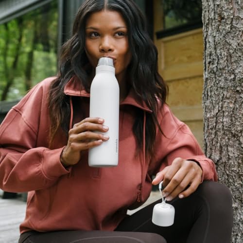 FreeSip Twist Stainless Steel Water Bottle 24 oz Beach House