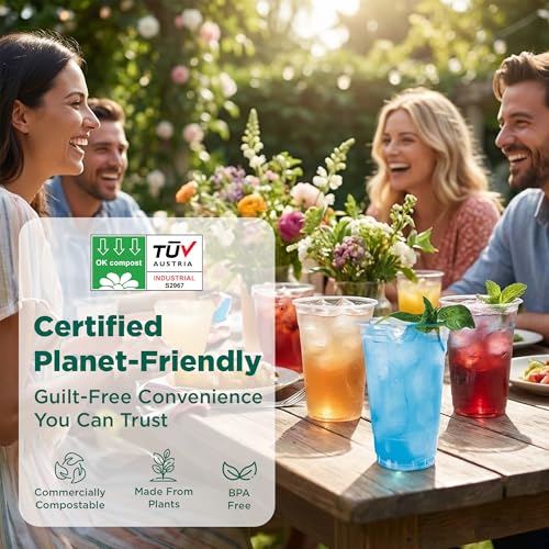 12 Oz Plant Based Disposable Party Cups (50 Count)
