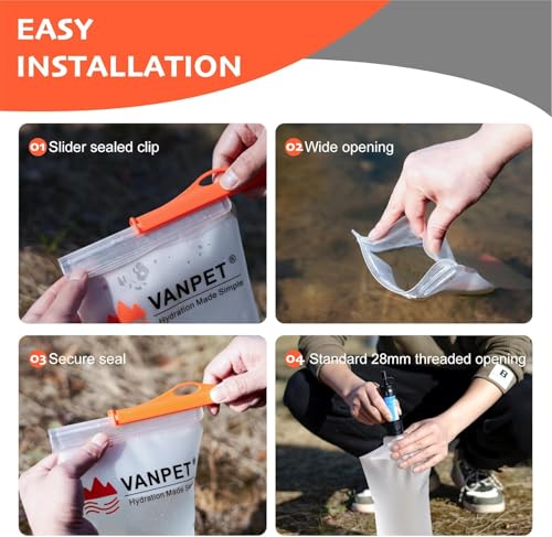 2L Water Bag Compatible with Sawyer Squeeze