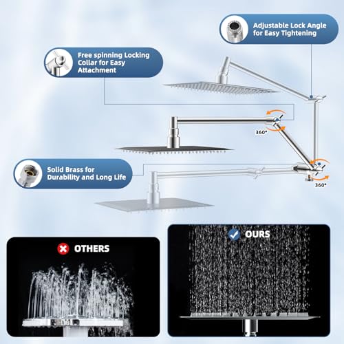 Metal Rain Filtered Shower Head with Handheld