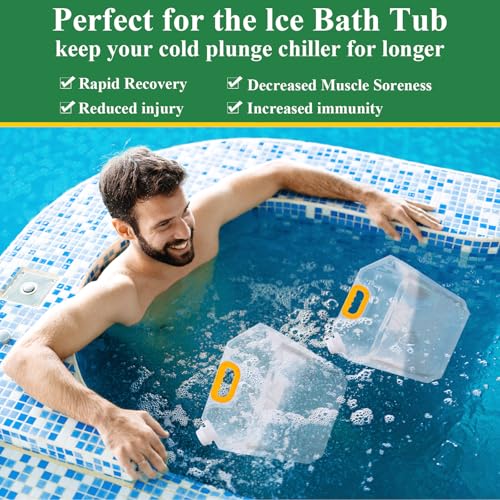 50 Pcs 1.3 Gallon Collapsible Water Storage Bag Emergency Jug Container Clear Plastic Water Bladder for Outdoor Sport Camping Hiking No Leak (50 Count)