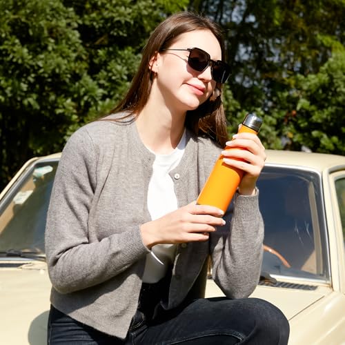 17oz Sport Water Bottle 8 Pack Vacuum Insulated Stainless Steel Leak