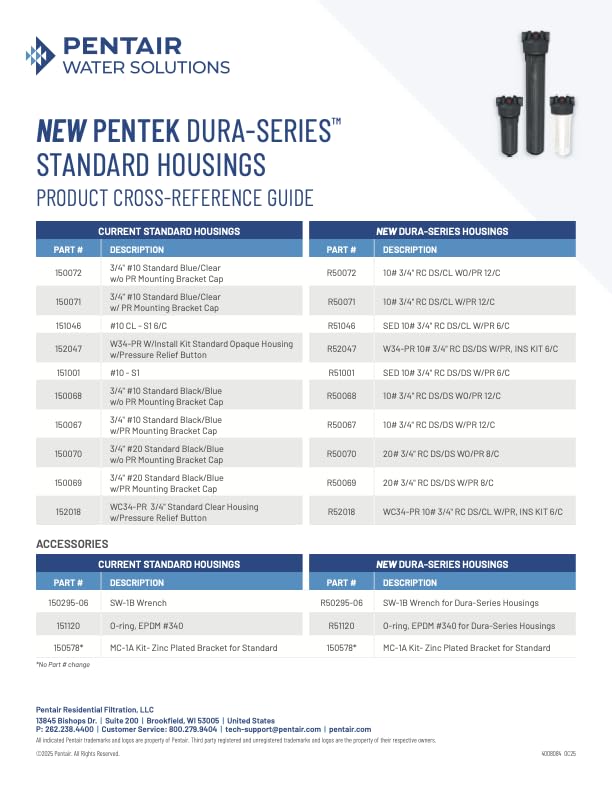 Pentair Pentek R50068 Dura
