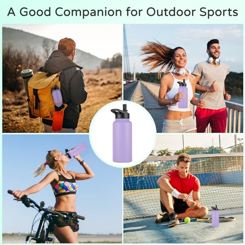 40 oz Insulated Water Bottle Bulk (4 Count)