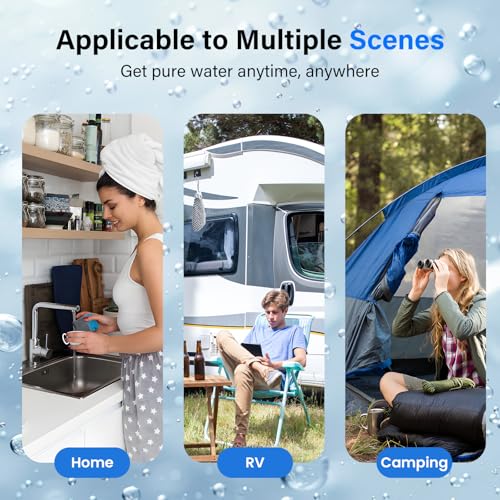 PF-3-FL Black 4-Stage Composite Carbon and Fluoride Reduction Filters, Compatible with Berlkey® Big+, ProOne® Big+ Gravity Water Filter Systems and Purewell Systems (2 Pack, K Series) (2 Count)
