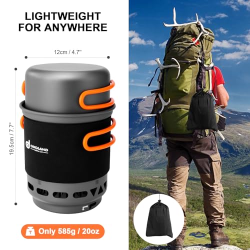 Heat Exchanger Backpacking and Camping Stove System