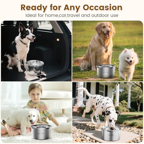Dog Water Bowl No Spill