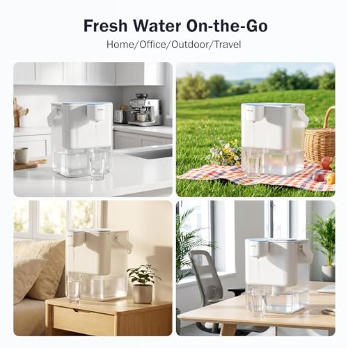 MD40 Electric Water Filter Dispenser with 6 Filters