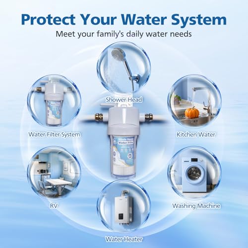 5 Micron 10" x 4.5" Whole House Water Filter Compatible with GE FXHSC (2 Count)