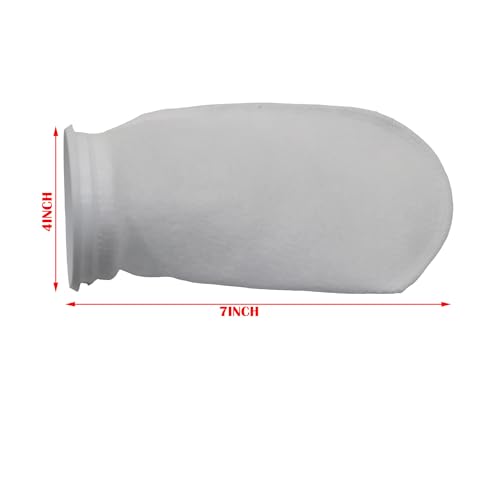 4 Pack Aquarium Filter Socks 4 inch by 7 Inch Long (10 Count)