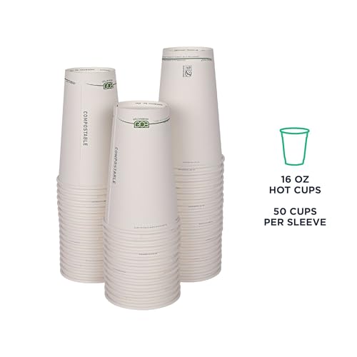 GreenStripe Disposable Paper Hot Cups (1000 Count)
