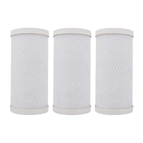 0.5 Micron 4.5" × 10" Carbon Block Water Filter (3 Count)