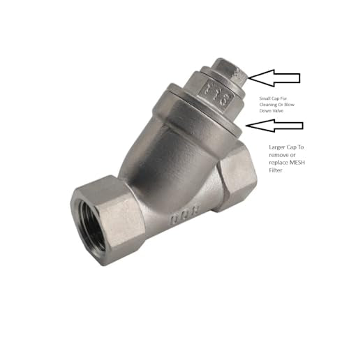 2 1 2" Inch Y Strainer Stainless Steel 316 PSI 800 WOG 20 Mesh
