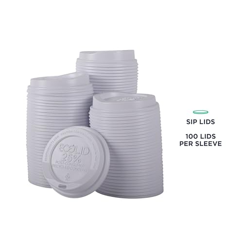 Eco Products Ecolid Recycled Small Coffee Cup Lids (1000 Count)