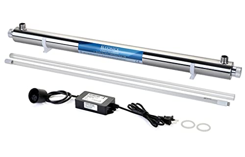 55W UV Ultraviolet Light Plus Sediment & Carbon Well Water Filter Purifier System with 3