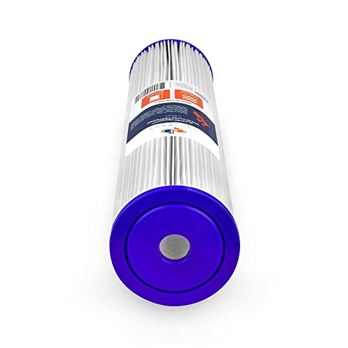 1 Micron Whole House Pleated Sediment Water Filter Cartridge 20x4.5 Well Filter Replacement Compatible with ECP5 (10 Count)
