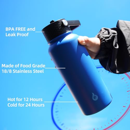 27oz Insulated Water Bottle with Straw Lid
