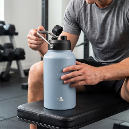 128 oz Insulated Stainless Steel Water Bottle Jug with Handle