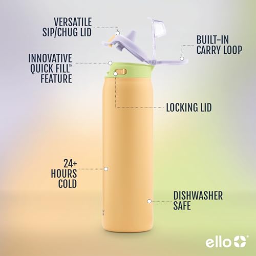 Pop & Fill 32oz Stainless Water Bottle