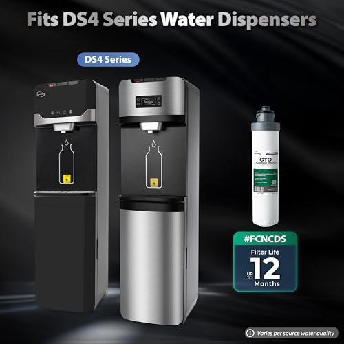 FCNCDS SGS Tested Chloramine Removal CTO Carbon Block Replacement Water Filter Cartridge for DS4 Series
