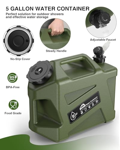 Portable Camping Shower with Water Jug 5