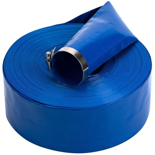 3 in x 100 ft Pool Backwash Hose Heavy Duty Drain Discharge Vinyl Hoses (100 Foot)