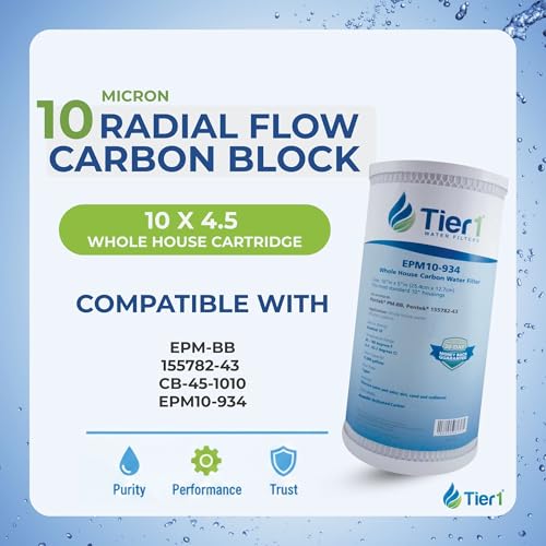 10 Micron 4.5" × 10" Carbon Block Water Filter (4 Count)
