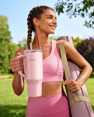 Insulated Mug 100% Spill Resistant Insulated Water Bottle for Iced Coffee & Hot Drinks