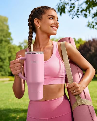 Insulated Mug 100% Spill Resistant Insulated Water Bottle for Iced Coffee & Hot Drinks