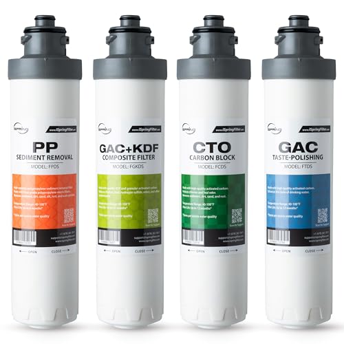 F4DS 6 12 Months Replacement Supply Filter Cartridge Pack Set for DS4B & DS4S Bottleless Water Dispensers (4 Count)