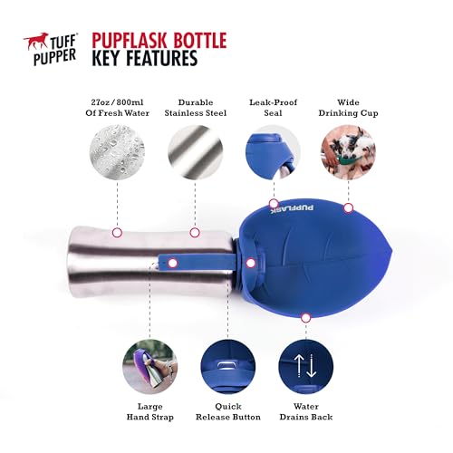 PupFlask Large Dog Water Bottle (27 Fl Oz)
