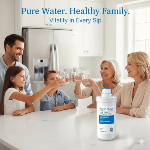 HAF-QIN/EXP DA97 Water Filter Replacement – Compatible with DA97-17376B – Carbon Block 99% Contaminant Reduction – Fresh Water & Ice – 12 Month Life 2 PACK (2 Count)