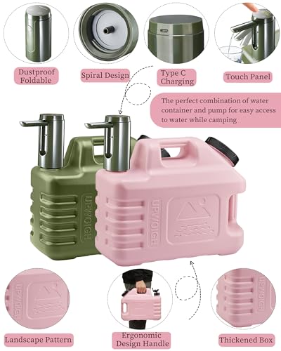 5 Gallon Water Jug with Rechargeable Touch Pump