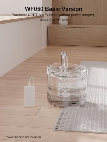 Cat Water Fountain WF050TP 1.5L Automatic Pet Drinking Fountain (50 Fl Oz)