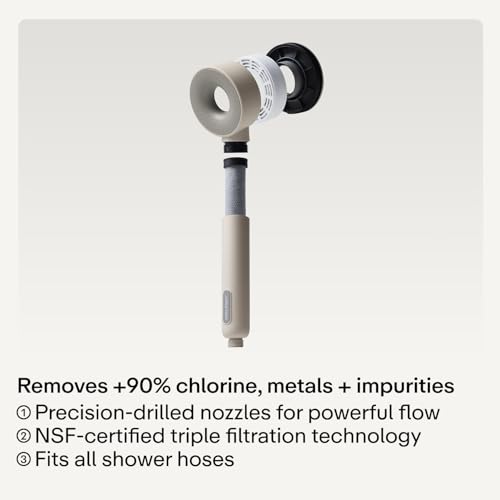 Hard Water Shower Head Filter in Black