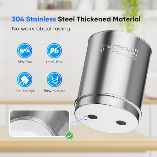 Upgraded 9 Stage Gravity Water Filter System with Water Level Window (2 Count)