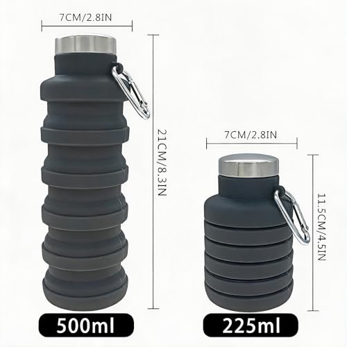 Collapsible Water Bottle 17oz（500ml）