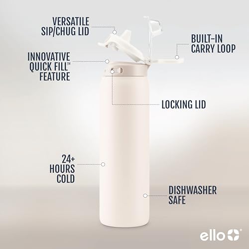 Pop & Fill 22oz Stainless Water Bottle