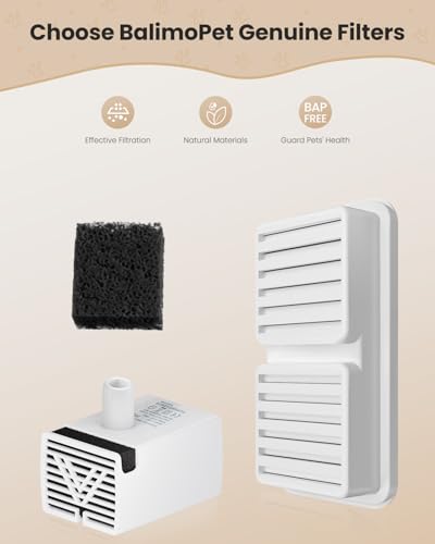 Replacement Filter for BalimoPet Cat Water Fountain
