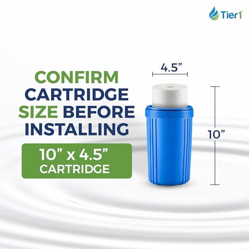 1 Micron 4.5" × 10" Sediment Water Filter (4 Count)